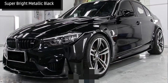 Обруча винила автомобиля лоска пузыря Swipeable фильм обруча автомобиля свободного супер яркий металлический черный