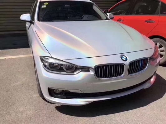 Обруча автомобиля винила температуры обруч 140gsm автомобиля искры лазера устойчивого слипчивого белый