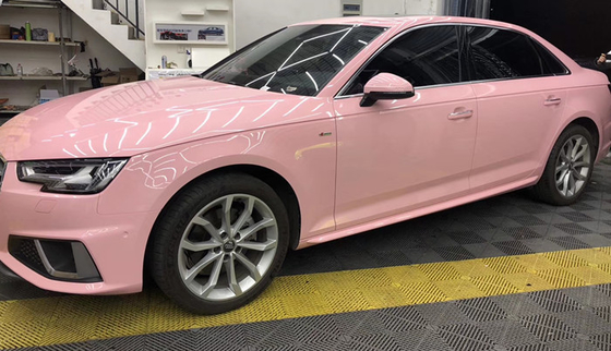 Акриловый основанный обруч автомобиля пинка вишневого цвета лоска слипчивого обруча фильма винила высокий