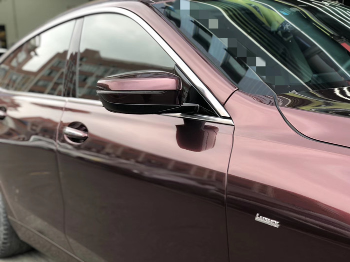 Цвет съемного акрилового слипчивого штейнового обруча винила автомобиля металлический черный розовый